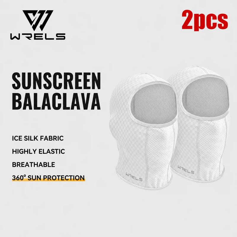 WRELS Cycling Face Mask Breathable Neck Hood Windproof Anti-UV Sun Protection Outdoor Fishing Men Women Balaclava Head Cover