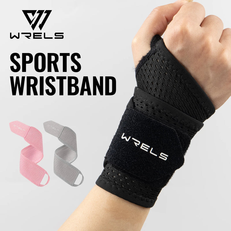 WRELS Compression Wristband Adjustable Wrist Brace Breathable Carpal Tunnel Pain Relief Sports Workout Sports Wrist Support