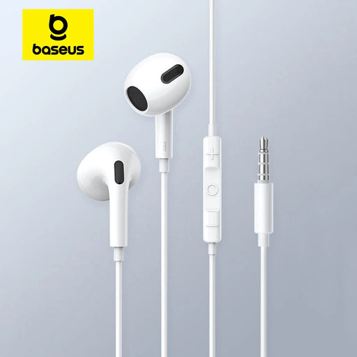 Baseus Wired Earphone H17 3.5mm In-ear with Microphone for Samsung Galaxy Xiaomi Huawei 3.5mm Ports Devices HiFi Sport Headphone