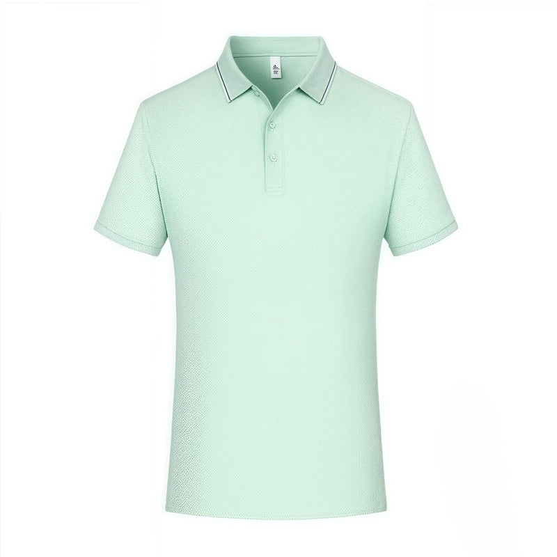 Team  Clothing Custom Logo  Pattern Ice Silk Polo Shirt Short Sleeve Turn-down Collar Traceless breathable Workwear T-shirt