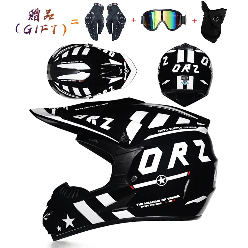 Motorcycle off-road helmet Cascos para Motos ATV all terrain beach bike helmet bicycle DH downhill full helmet capacete