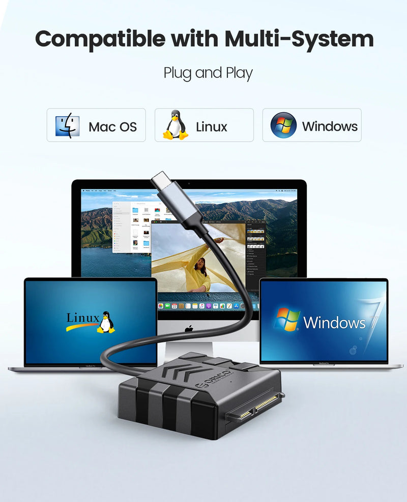 ORICO SATA Converter USB 3.0 to SATA Cable 5Gbps SATA Adapte For 2.5/3.5'' HDD/SSD External Hard Drive Disk