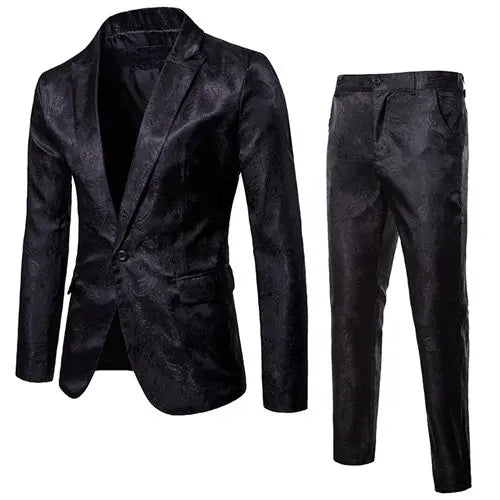 2026 Spring Lightweight Men's Purple Suit Two-Piece Set, Wedding Party Formal Jacket with Trousers. Yellow, Blue, Red Available