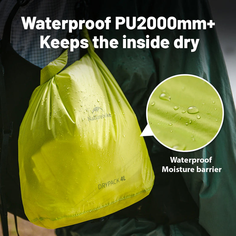 Naturehike2025 New Outdoor Ultralight Roll Top PU2000+ Waterproof Storage Bag Picnic Camping Drinking Water Storage Bag