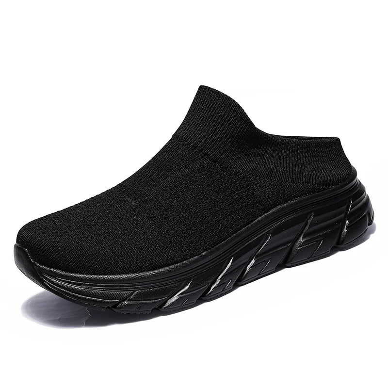 Mens Walking Shoes Summer New Style Semi Draggable Easy Take Off Breathe Cushioning Couples Daily Commuting Walking Casual Shoes