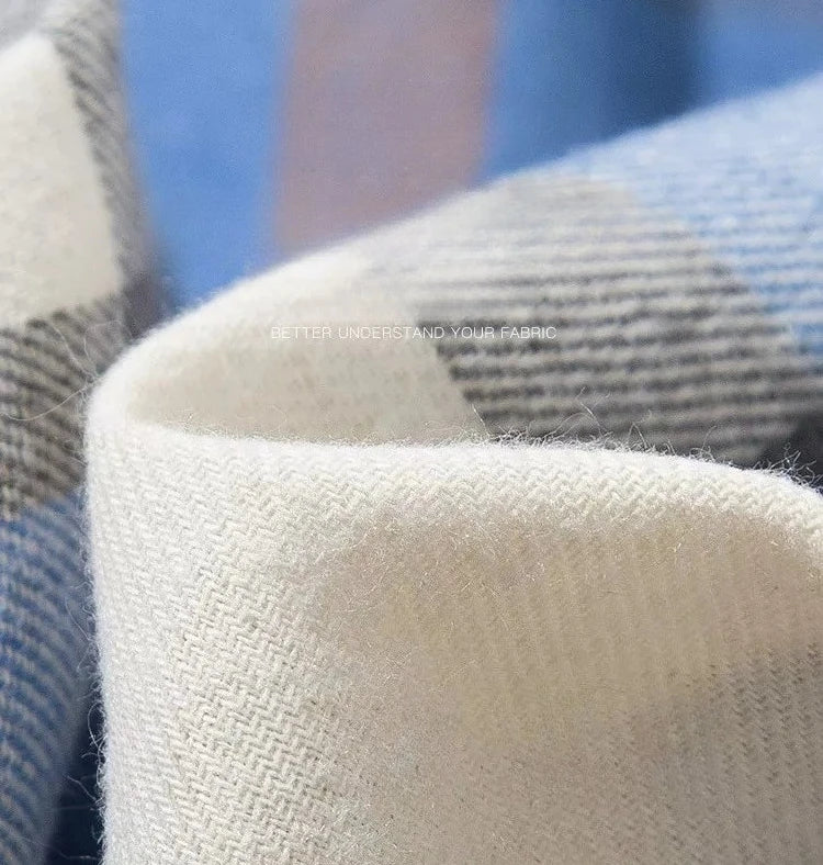 Men's Long-sleeve Striped Shirts for Spring and Fall, Made From A Cotton-polyester Blend, Available in Red, Green, Yellow, Blue.