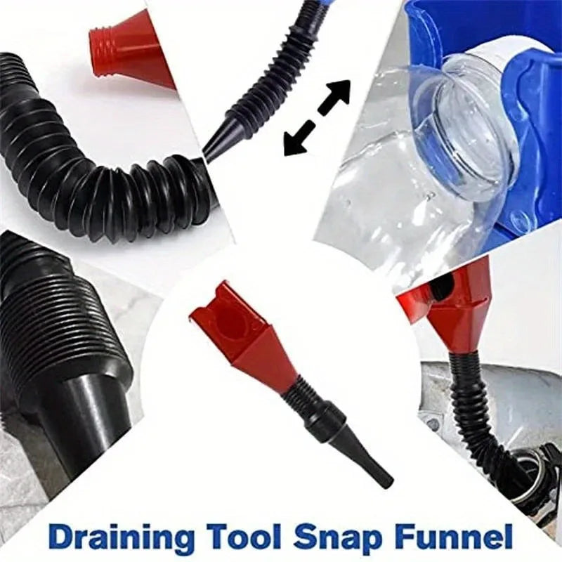 1/2pcs Collapsible Funnels/Transferring Gasoline in And Motorcycles/Designed for Flexible Draining And Filtering.Repair tools