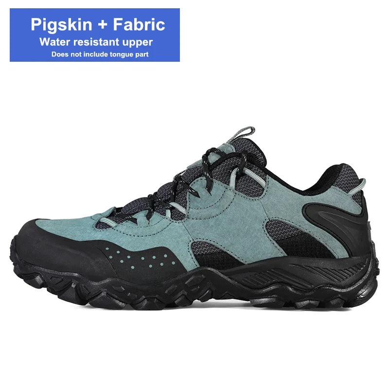 HUMTTO Waterproof Shoes for Men Hiking Shoes Leather Mens Sports Luxury Designer Outdoor Climbing Trekking Walking Sneakers Man
