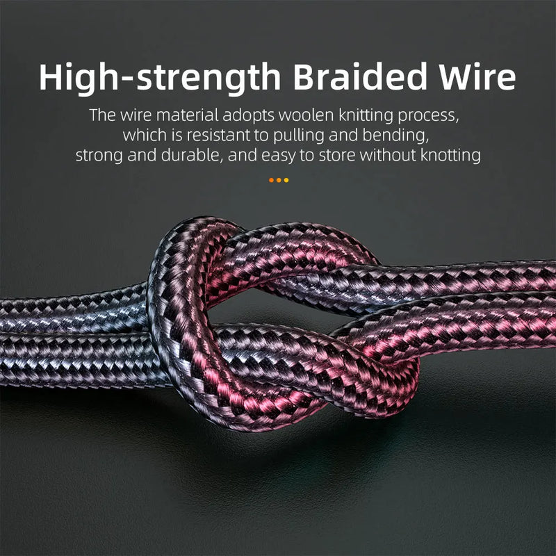 ខ្សែ Essager AUX 3.5mm Jack Audio Cable សម្រាប់ខ្សែឧបករណ៍បំពងសម្លេង កាសស្តាប់ត្រចៀក 3.5 mm Jack Hifi Aux Adapter Cord សម្រាប់កុំព្យូទ័រយួរដៃ Xiaomi Mi