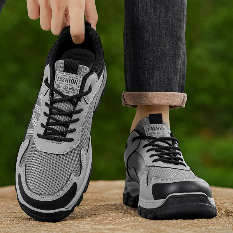 Hiking Shoes Four Seasons Men's Non-Slip Breathable lightweight Outdoor Casual Sneakers Comfortable Walking Sports Running Shoes