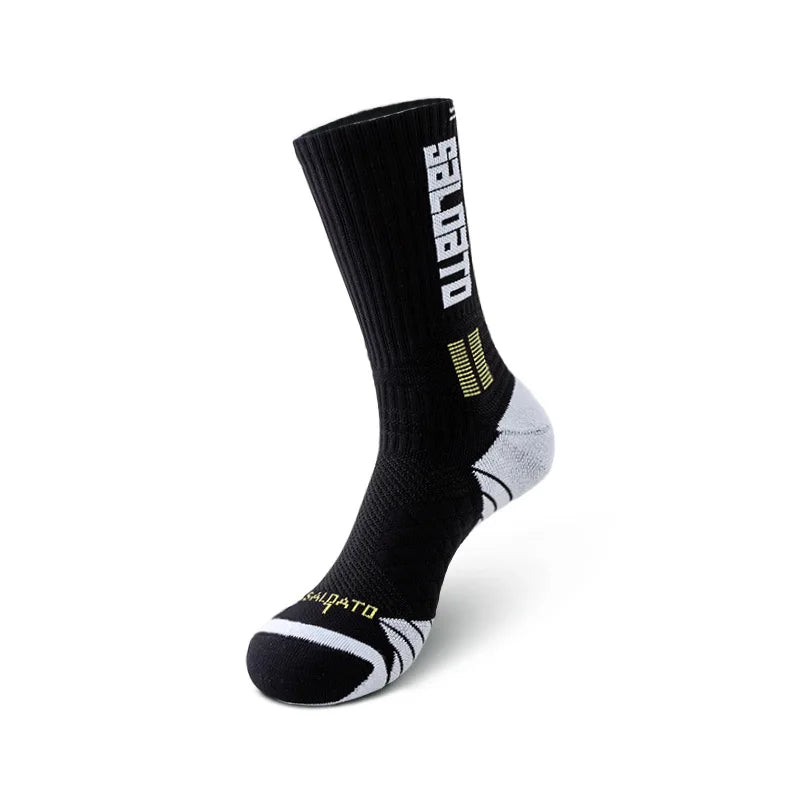 WRELS 1/2/3 Pairs Tennis Socks Anti-Odor Sports Socks Moisture-Wicking Arch Ankle Support Running Basketball Training Socks
