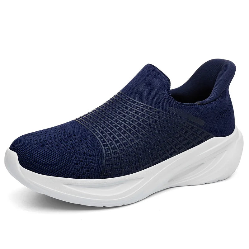 Mens Walking Shoes Summer Mesh Breathable Lightweight Comfortable Loafers Outdoor Fitness Jogging Fashion Simple Casual Sneakers