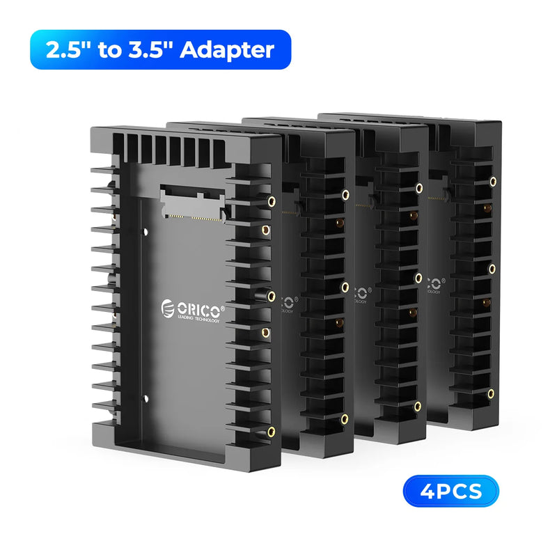 ORICO 2.5 to 3.5 inch Hard Drive Caddy Support SATA 3.0 Support 7 / 9.5 / 12.5mm 2.5 inch SATA HDD and SSD Computer Accessories