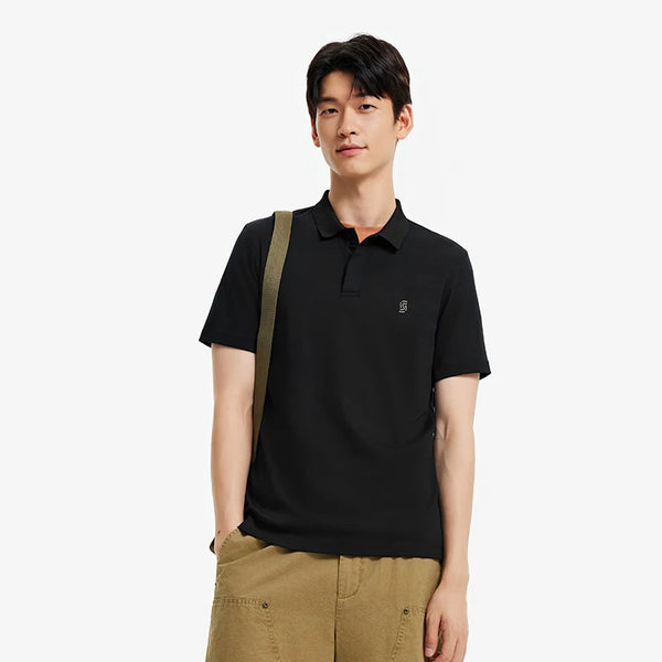 អាវប៉ូឡូបុរស Semir សាមញ្ញ បែបអាជីវកម្ម សាមញ្ញ ទន់ ប៉ាក់ ដៃខ្លី ងាយស្រួលប្រើ ឆ្នាំ២០២៦ ម៉ូដទាន់សម័យ ពាក់ប្រចាំថ្ងៃ