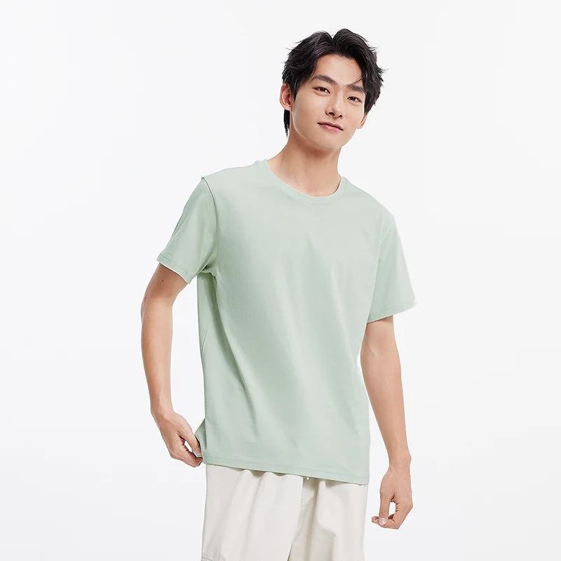 Semir T shirt Unisex Summer Cotton Cool Touch Solid Color Plus Size Couple Style Casual Comfortable Daily T shirts Tops Man
