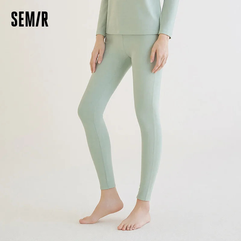 Semir Women Tshirt Brushed Fabric Crew Neck Long Sleeve Solid Color Everyday Style Urban Casual Style Soft Touch 2026 Spring