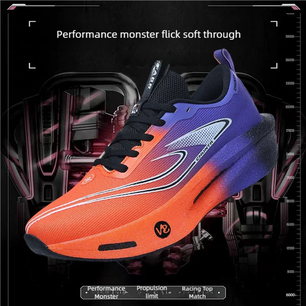 Men Women sneakers Four seasons couples outdoor racing casual running shoes breathable lightweight Thick sole speed sports shoes