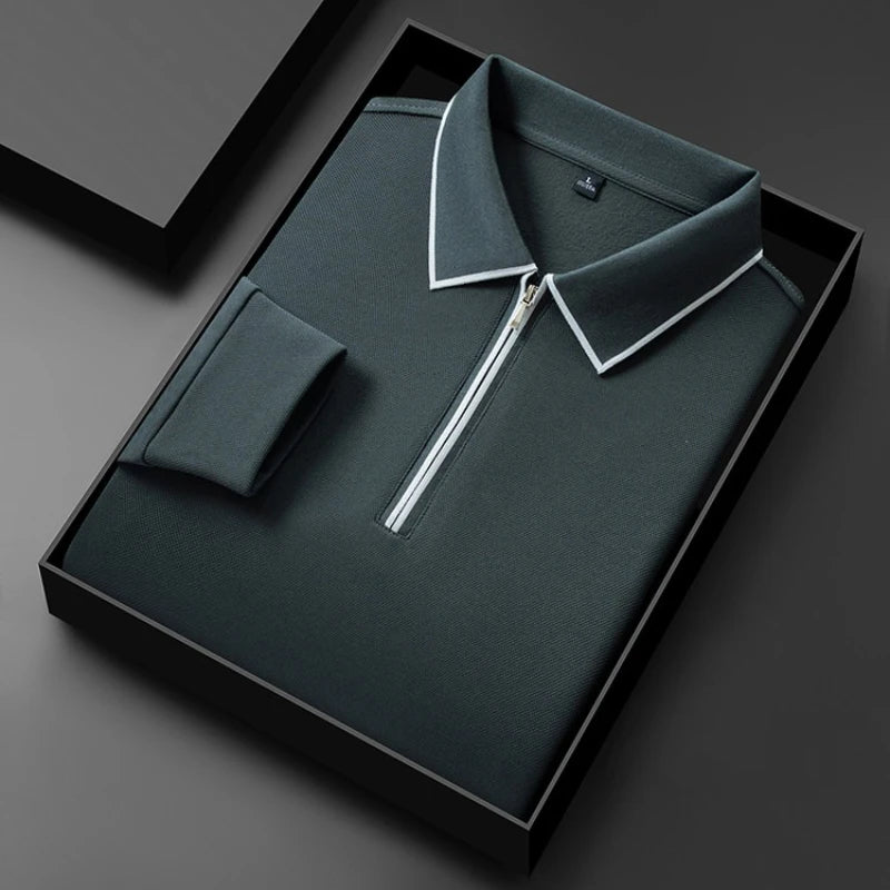 Polo Shirt: New Material and Technology for Ultimate Comfort and Quick-Drying Performance Men's Long-sleeve T-shirt