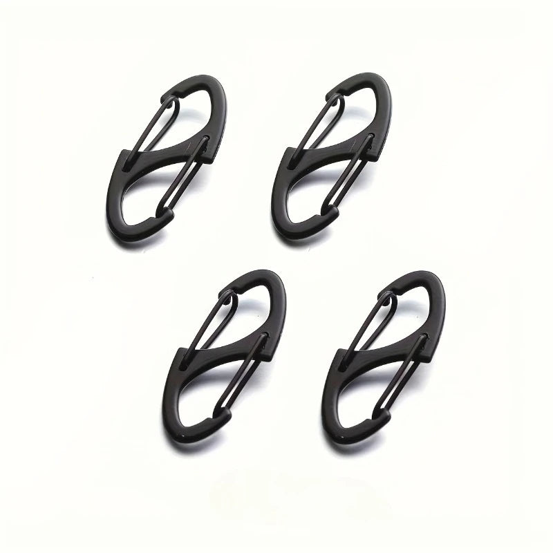 4pcs Climbing Anti-Theft Buckle Zipper LocksHooks,for Backpacks and Bags,Multi-functional anti-theft metal buckle, handbag strap