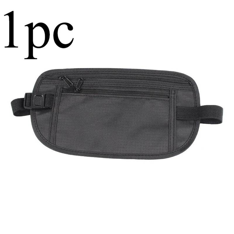Invisible Travel Waist Packs Pouch for Passport Money Belt Bag Hidden Security Wallet Gift Travel Bag Chest Pack Money Waist Bag