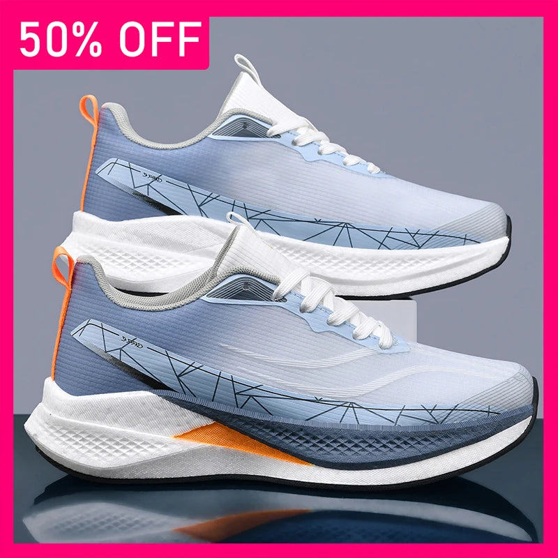 Unisex Sports Shoes Professional Running Anti Slip Cushioning Rebound Training Shoes New Youth Competition Mesh Running Shoes