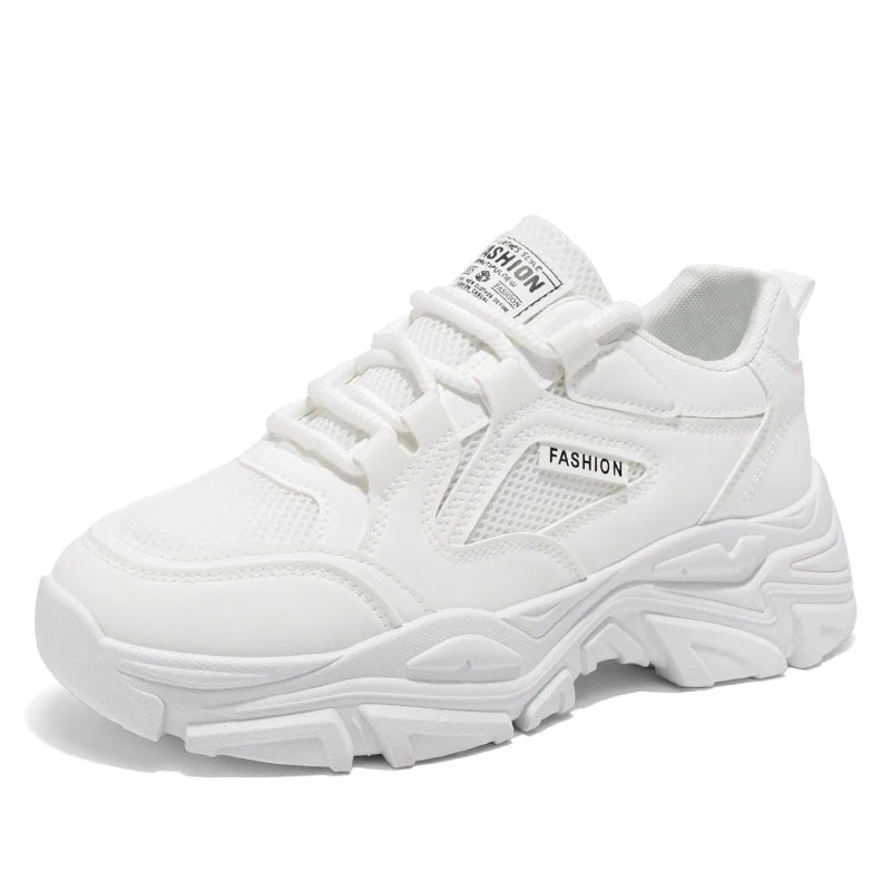 Men's Chunky Sneakers Summer Thick-Sole Breathable Casual Outdoor Running Shoes Fashion Student Soft-Sole Anti-Slip Sports Shoes