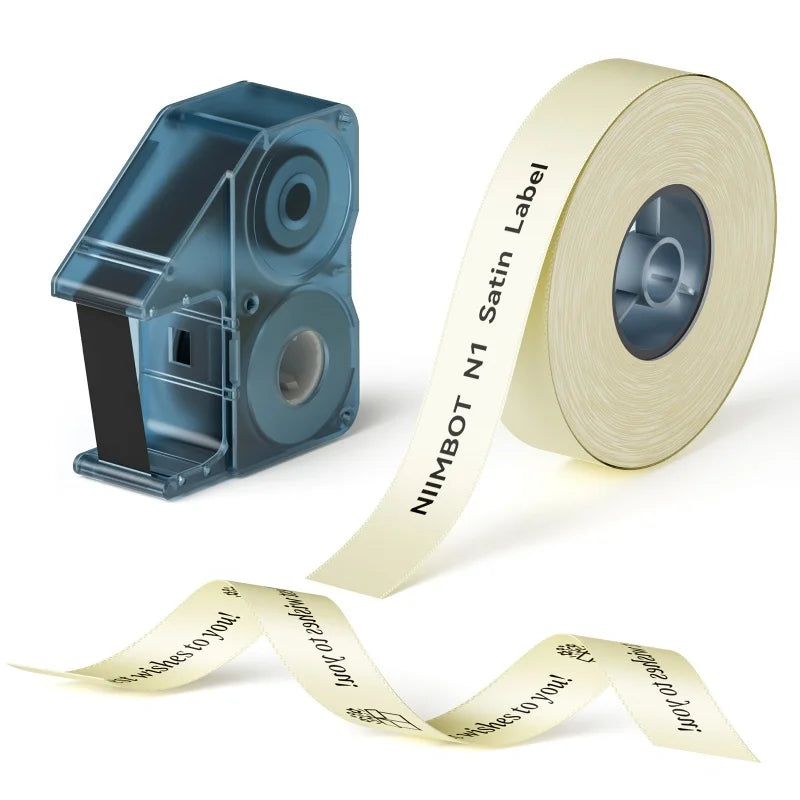 NIIMBOT N1/B18 Satin Ribbon Label and Special Carbon Ribbon for Birthday Gift Wedding Blessing scene