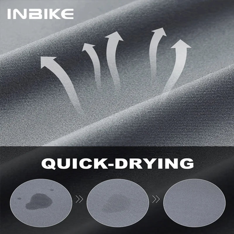 INBIKE Short Sleeve Bicycle Jersey Man Summer Road Cycling Jersey Clothes For Men MTB Mountain Bicycle Sportswear Male Clothing