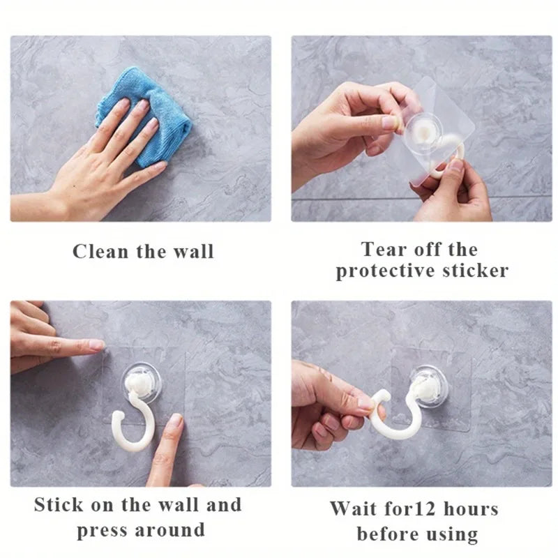 2pcs 360°Rotatable Ceiling Wall Hook, Self-adhesive Wall Hooks, Ceiling Hanging Hook for Dome Bed Canopy Netting Mosquit.