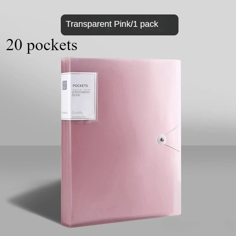 1pc A4 Folder Suitable for High Transparency And Durable Document Storage in Offices, Schools,Portable,Ideal for Study Supplies