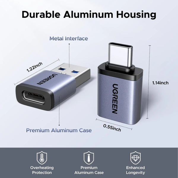 UGREEN USB 3.1 OTG Adapter USB A Male to USB C Female Cable Converters 4 Pack For Macbook Samsung S10 Huawei USB To Type-c OTG