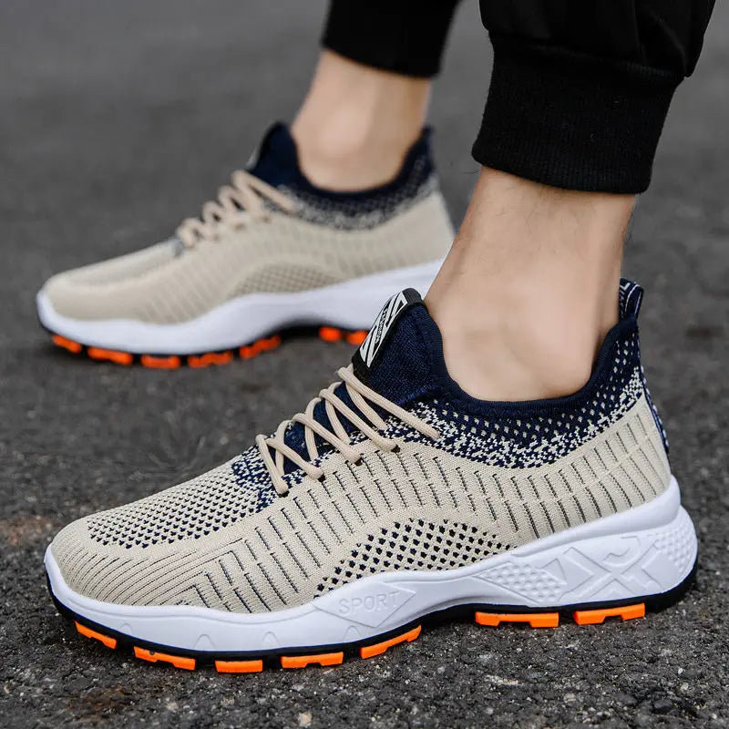 Men's Sneakers Spring Summer New Mesh Non-Slip Comfort Casual Breathable Racing Outdoor Running Shoes Students Speed Sports Shoe
