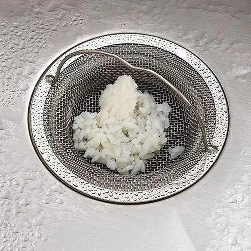 Stainless Steel Sink Strainer for Kitchen Vegetable Washing Bowl Dishwashing Pool Vegetable Washing Pool Filter Anti-Clogging