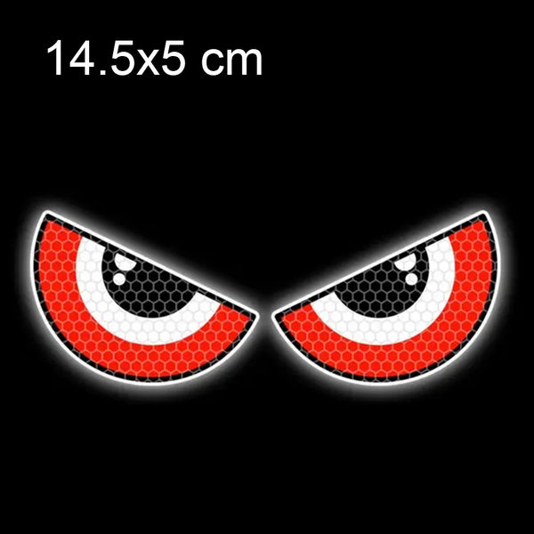 SEAMETAL Waterproof Car Motorcycle Stickers Reflective Eyes Helmet Fairing Rear Window Decoration Decals for Car Motorcycle Part