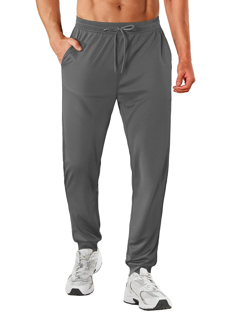 TACVASEN Lightweight Sport Pants Mens Quick Dry Elastic Waist Running Pants Outdoor Gym Workout Athletic Pants Sweatpants Jogger