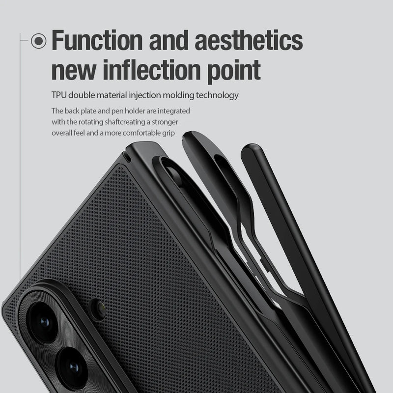 NILLKIN Magsafe Case For Samsung Galaxy Z Fold 7 5G With S Pen Stylus Magnetic Wireless Charging Back Cover for Samsung Z Fold 7