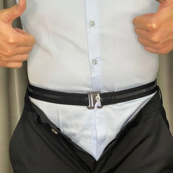 1/2pcs Men'S Shirt Stays,with Anti-Slip Elastic Grip And Adjustable Buckle - Non-Textile Weaved Shirt Holder Straps. Waistband