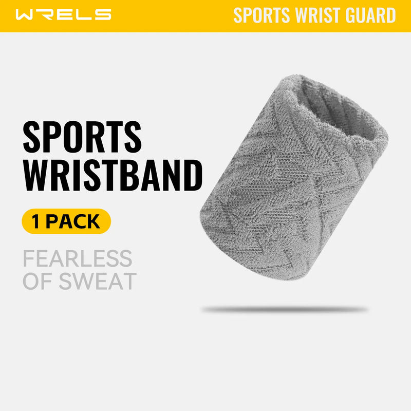 WRELS Sweatbands Wristbands Absorbent Breathable Quick Dry Elastic Soft Tennis Basketball Gym Fitness Training Sports Wrist Band