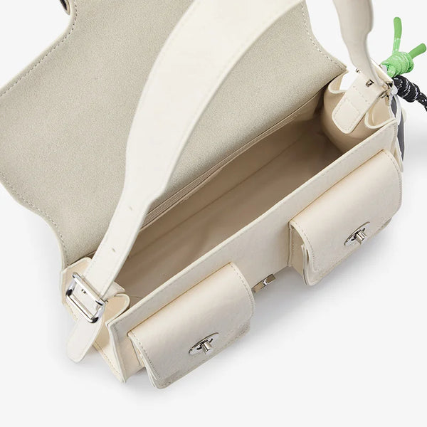 Semir Bag Women Vintage Workwear Shoulder Bag 2025 New Large Capacity Underarm Crossbody Handbag