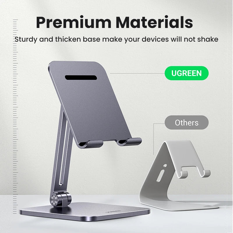 【New-in Sale】UGREEN Tablet Phone Stand For iPad Pro iPhone Xiaomi Tablet Support Aluminum iPad Stand Laptop Stand Tablet Stand
