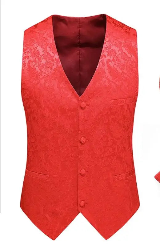 2026 Men's Gray-Purple Striped Plaid Suit Vest, Asian Sizes Red Slim Vests, Single-breasted V-neck Waistcoat, M-4XL 5XL 6XL