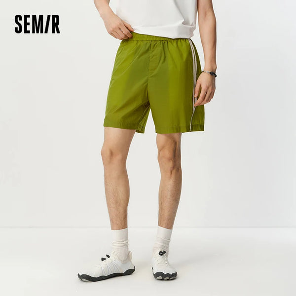 ខោខ្លីបុរស Semir ការពារកាំរស្មីយូវី ខោខ្លីឆ្នូតៗ ត្រជាក់ រលុង ត្រង់ រដូវក្តៅ ឆ្នាំ២០២៦ ស្ងួតរហ័ស សម្រាប់ក្រៅផ្ទះ