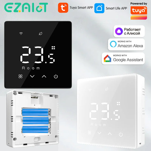 Tuya WiFi Zigbee Smart Thermostat Low Power Battery Water Gas Boiler Wireless Temperature Controller For Alexa Google Home Alice