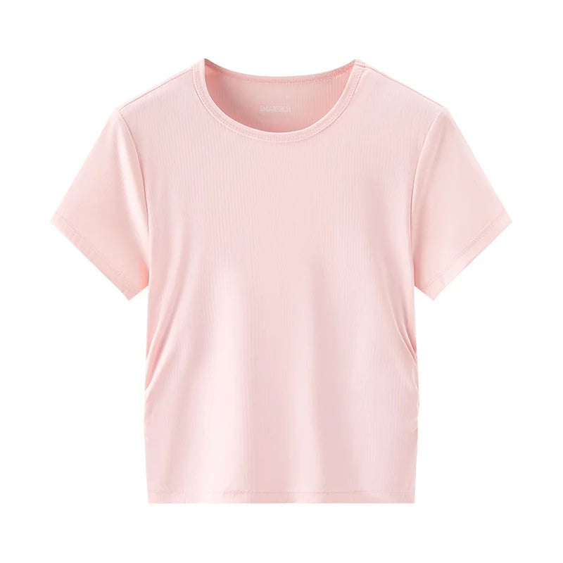 Semir Womens Tshirt 2026 Short Style Cool Feeling Slim Moisture Wicking Quick Dry Casual Soft