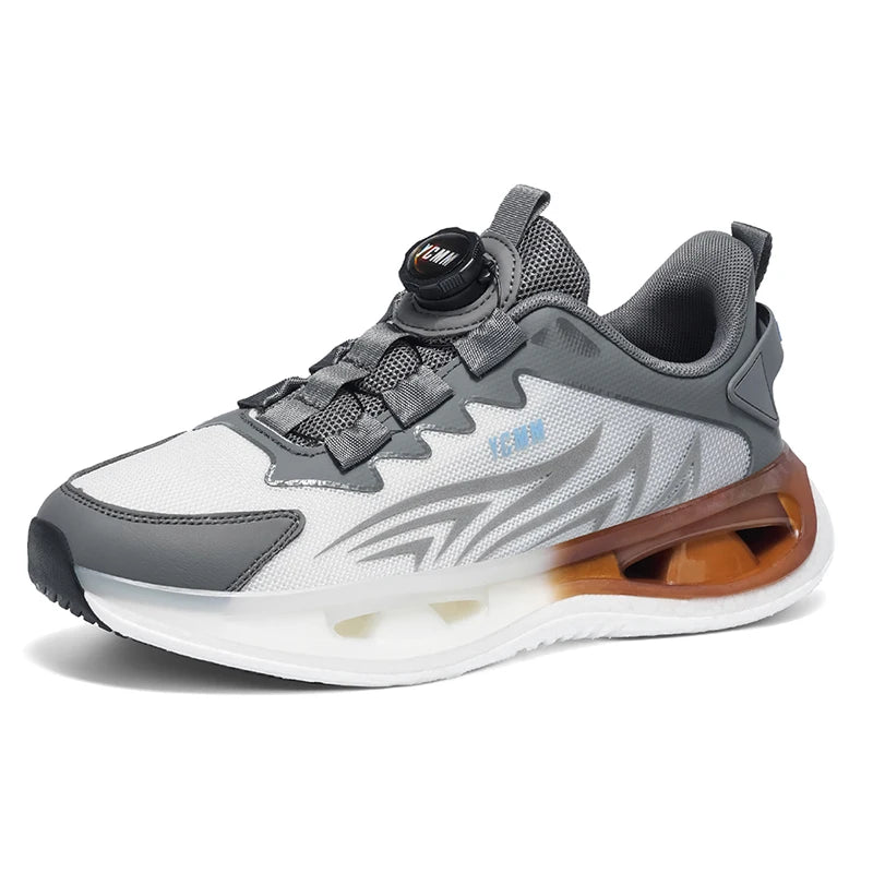 Men's casual cushioning sneakers Four seasons breathable light soft-sole outdoor racing running shoes Comfort speed sports shoes