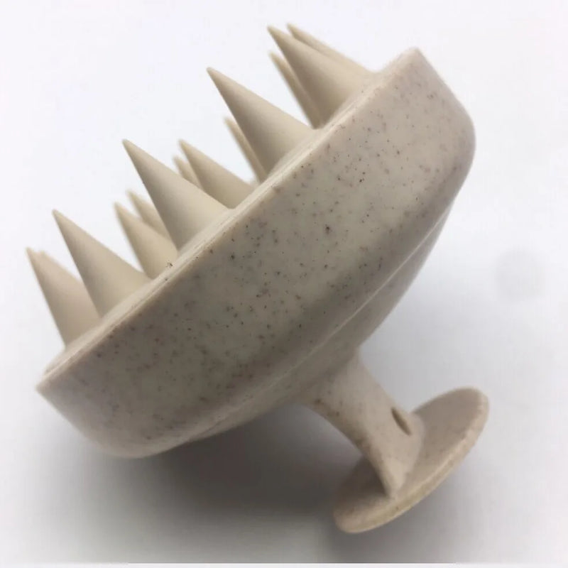 Multicolored Soft Wheat Straw Scalp Massage Brush - Perfect for Hair Cleansing, Exfoliation & Head Scrubbing，Scalp massage brush
