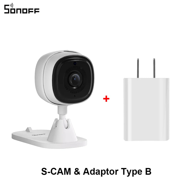 SONOFF 1080P HD Wi-Fi IOT Camera CAM Slim Smart Home Security Motion Detection Alarm Scene Linkage via eWeLink Alexa Google