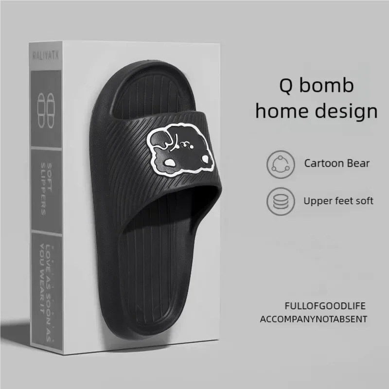 Couples Soft Sole Indoor Slippers Men and Women Summer new Comfortable Anti slip Waterproof Beach Sandals Home Bathroom Slippers