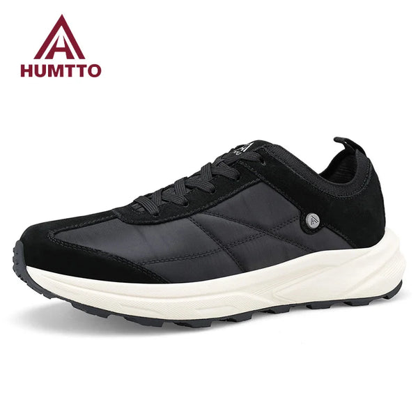 HUMTTO Cushioning Black Man Sneakers Breathabl Jogging Casual Trainers Winter Running Shoes Luxury Designer Sports Shoes for Men