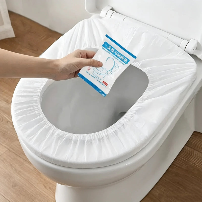Disposable Toilet Cover, Independent Packaging, Thick Non-Woven Fabric, Portable, Disposable Travel Toilet Seat, Hotel Specific